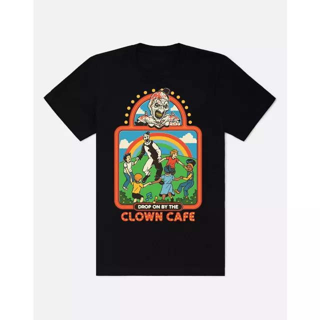 Terrifier Clown Caf- - T Shirt - Steven Rhodes