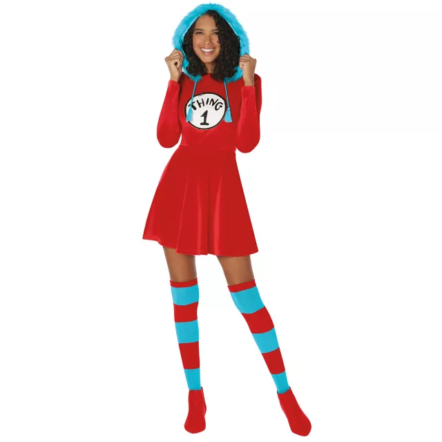 Adult Thing 1 Dress Plus Size Costume - Dr. Seuss
