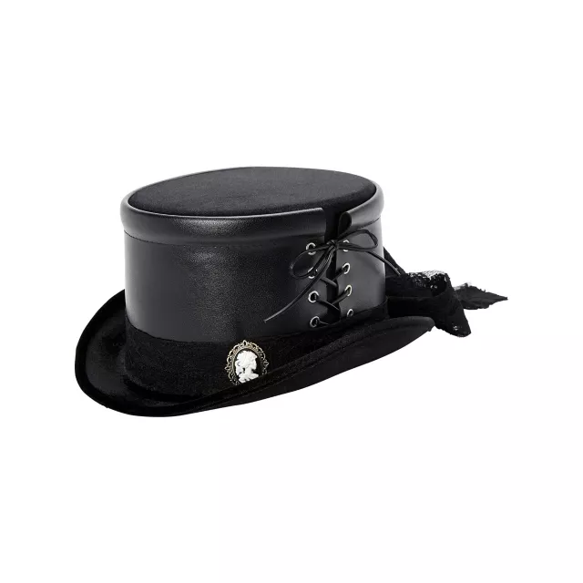 Black Gothic Top Hat