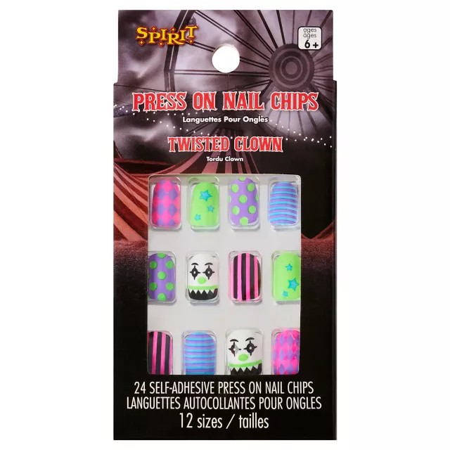 Twisted Clown Press-On Nails