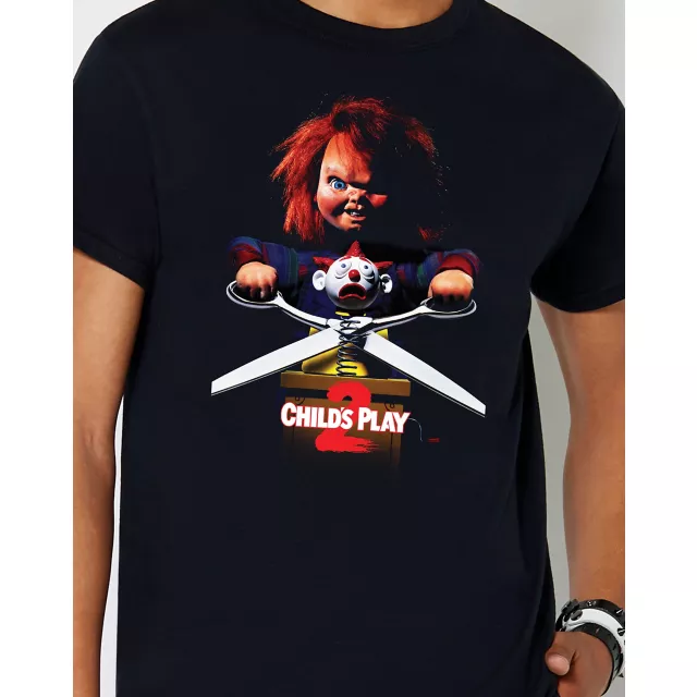 Chucky Scissors T Shirt - Child's Play 2