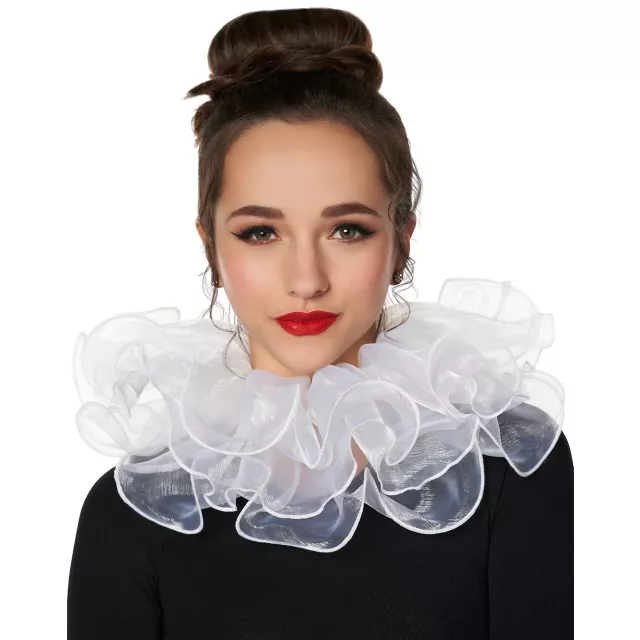 White Ruffle Collar