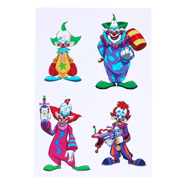 Killer Klowns from Outer Space Decal Set - 4 Pack