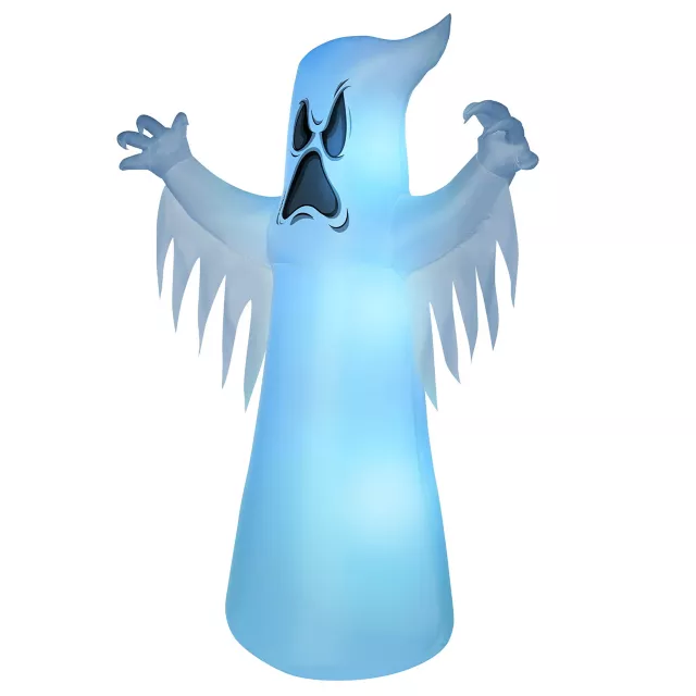 8 Ft Light-Up Ghost Inflatable Decoration