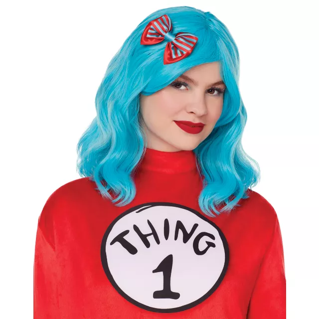 Long Thing 1 and Thing 2 Wig - Dr. Seuss