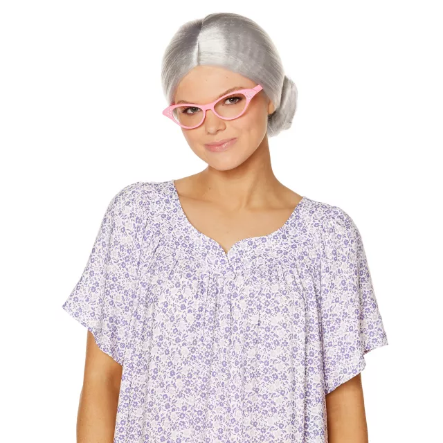 Old Woman Bun Wig