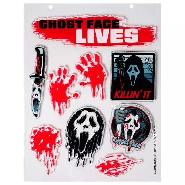 Ghost Face Gel Clings - 2 Pack