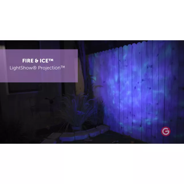 Blue Green Fire and Ice Light Projector