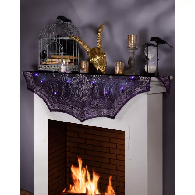 Mystical Arts Light-Up Insect Mantel Scarf