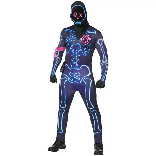 Adult Light-Up Fortnite Party Trooper Costume