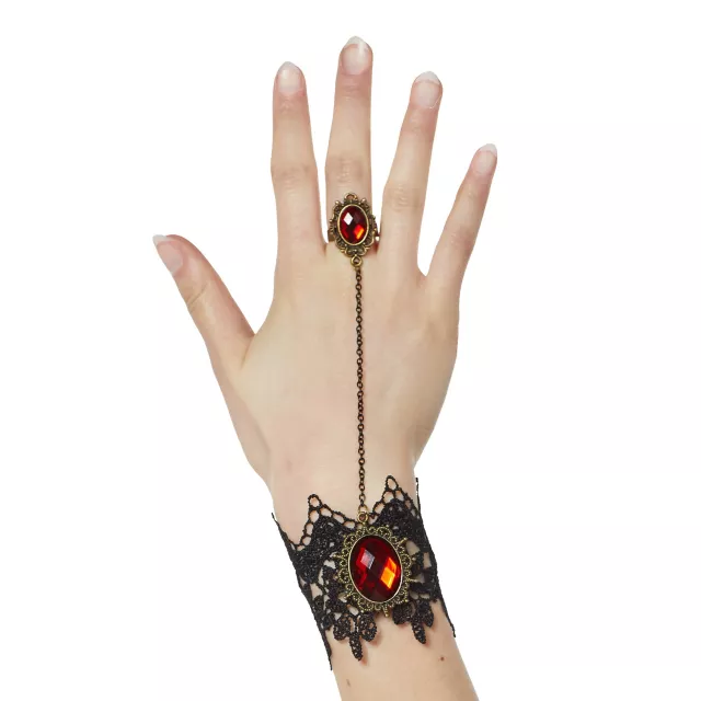 Lace Bracelet with Ring