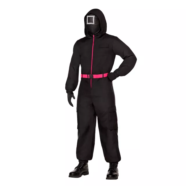 Kids Black Guard Costume - Squid Game
