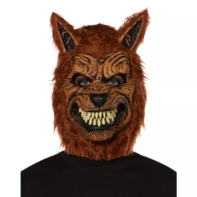 Animotion Brown Werewolf Full Mask