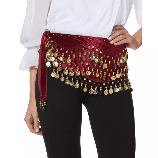 Fortune Teller Burgundy and Goldtone Belt