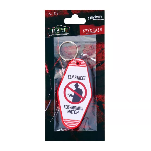 Freddy Krueger Neighborhood Watch Keychain - A Nightmare on Elm Street