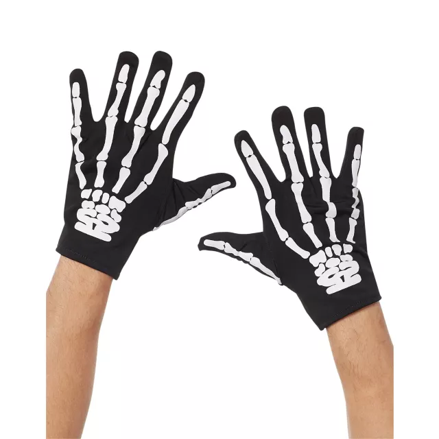 Black Skeleton Gloves