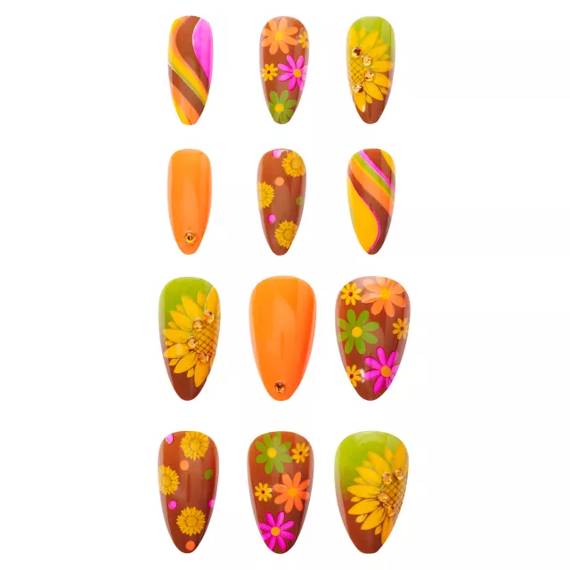 Hippie Press On Nails