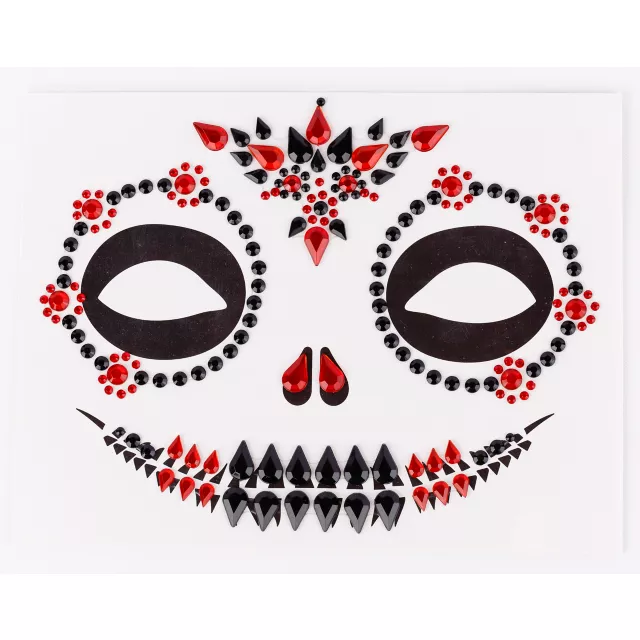 Sugar Skull Jewel Face Decal