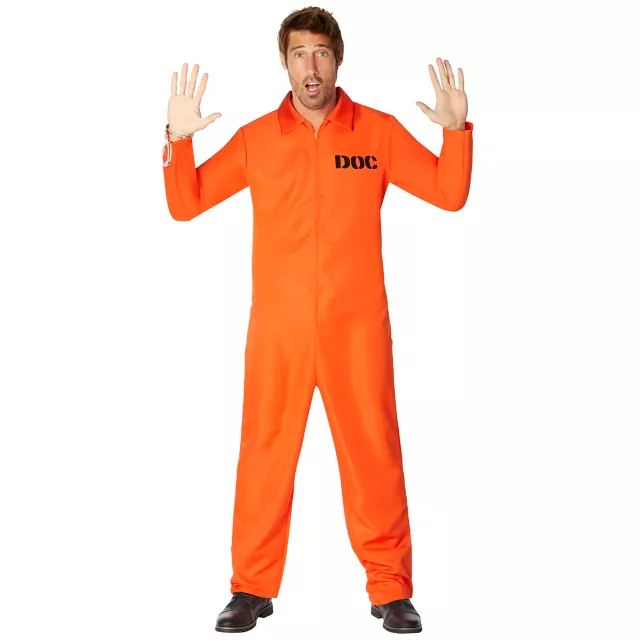 Adult Department of Corrections Prisoner One Piece Costume