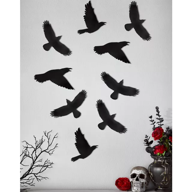 Gothic Noir Raven Wall Decal