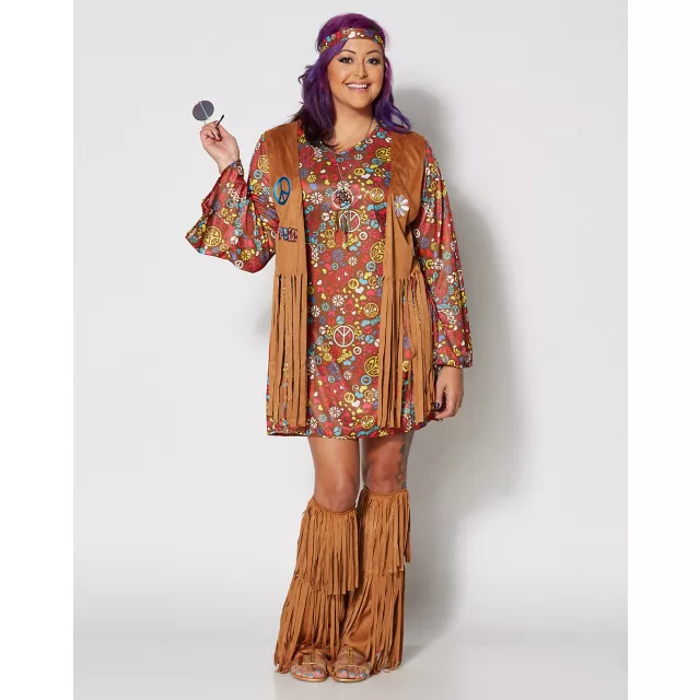 Adult Peace and Love Hippie Costume