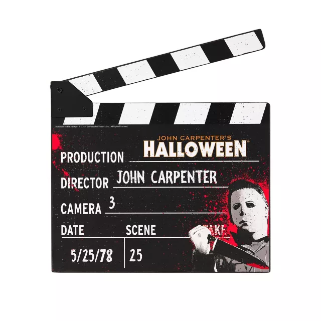 John Carpenter's Halloween Clapperboard Sign