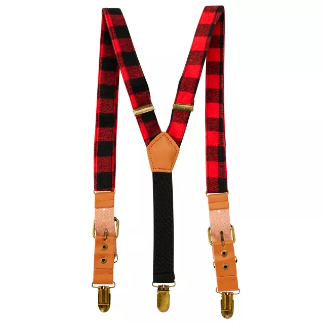 Buffalo Plaid Suspenders