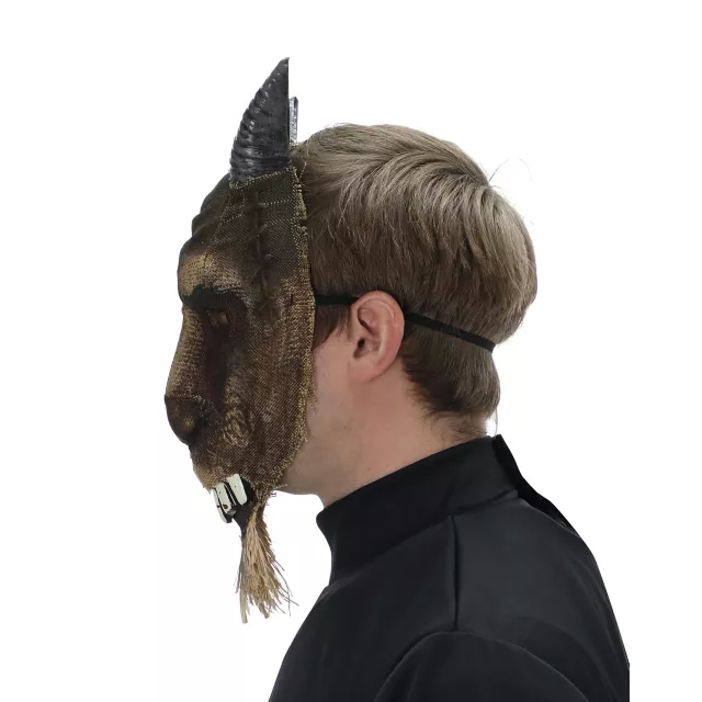 Bloody Burlap Goat Half Mask
