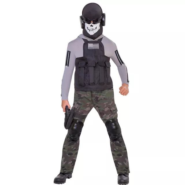 Kids Skull Commando Costume