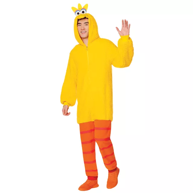 Adult Big Bird Plus Size Jumpsuit Costume - Sesame Street