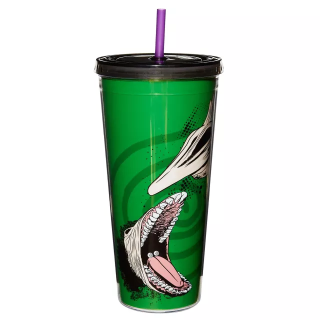 We're Dead Beetlejuice Cup with Straw