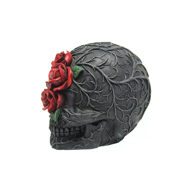 Red Roses Skull