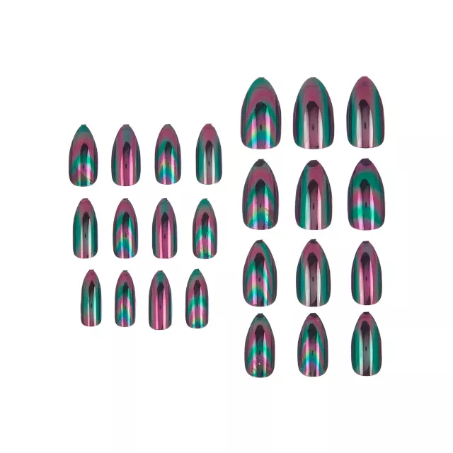 Oil Slick Press On Nails