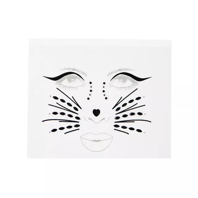 Gemstone Cat Face Decals