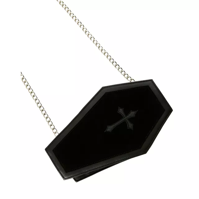 Black Coffin Crossbody Bag