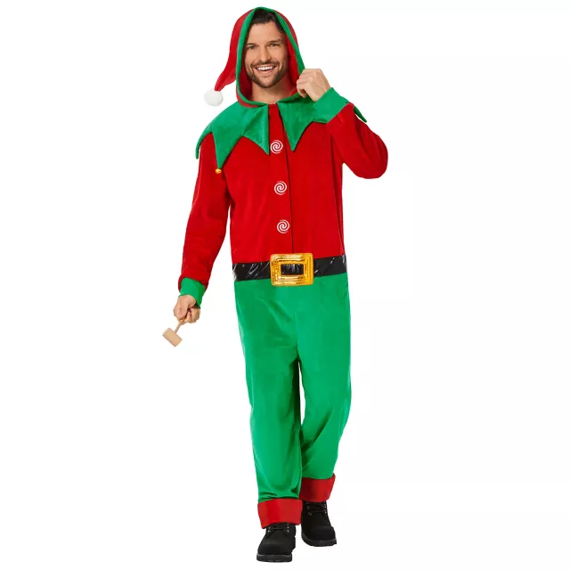 Adult Elf Jumpsuit Costume