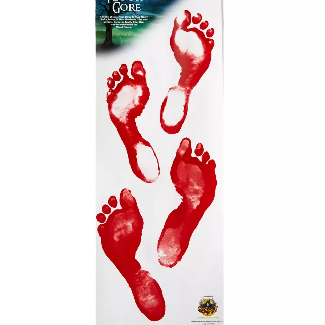 Floor Gore Bloody Human Footprints - Decorations