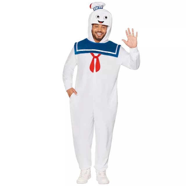Adult Stay Puft Plus Size Jumpsuit Costume - Ghostbusters