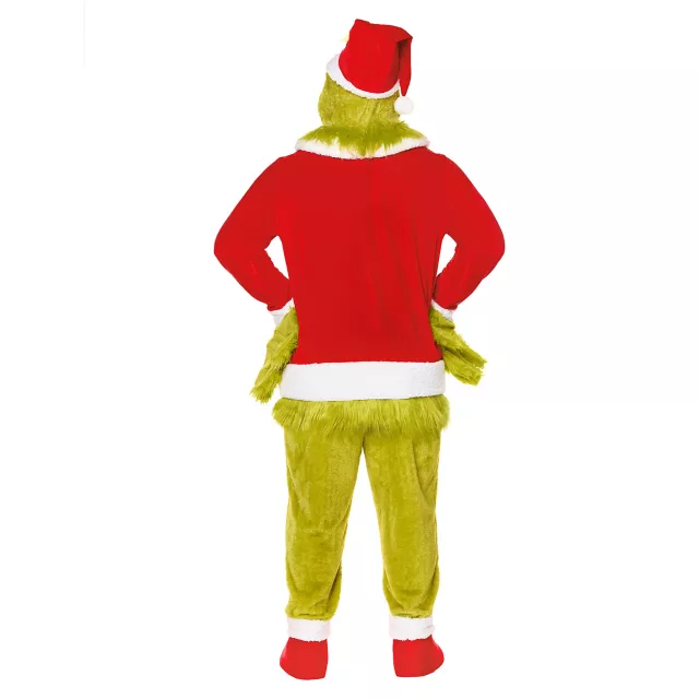 Adult The Grinch Santa Jumpsuit Costume - Dr. Seuss