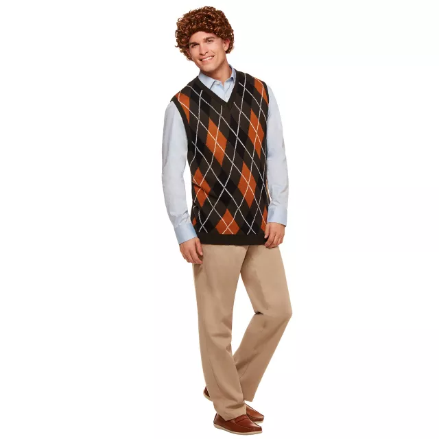 Brennan Sweater Vest and Wig - Step Brothers