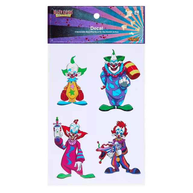 Killer Klowns from Outer Space Decal Set - 4 Pack