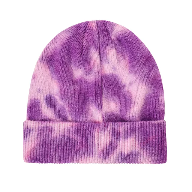 Purple Tie Dye Bat Beanie