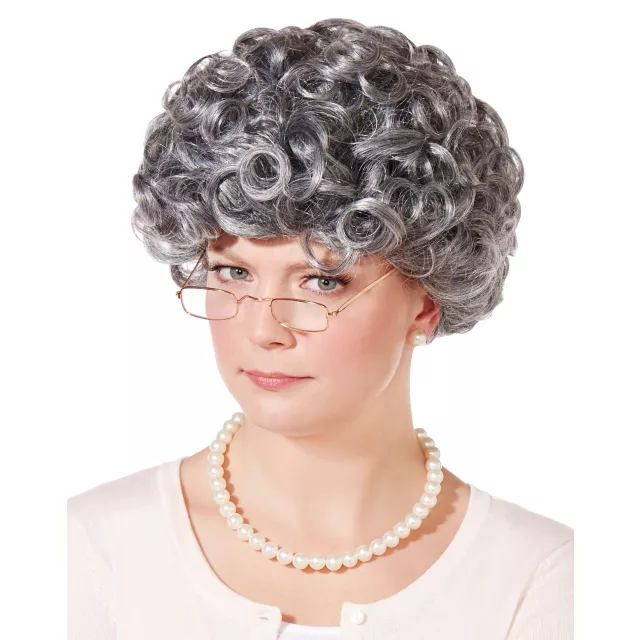 Curly Old Woman Wig