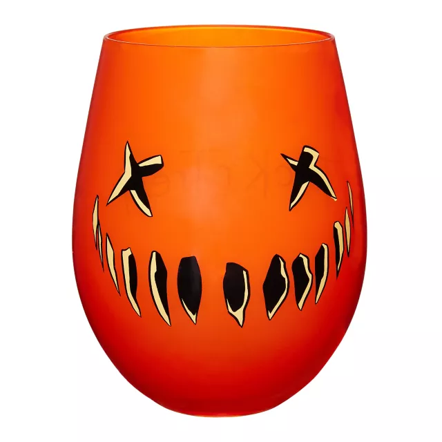 Pumpkin Stemless Glass Trick 'r Treat - 22 oz.