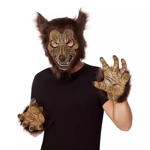 Werewolf Half Mask with Hands