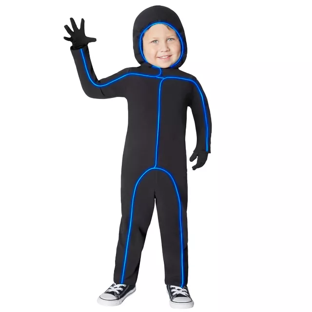 Toddler Blue Light-Up Stick Figure Costume