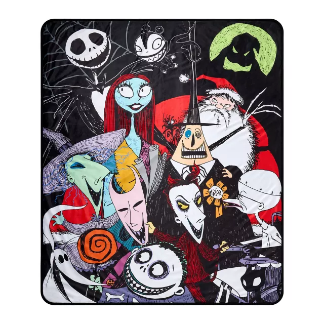 The Nightmare Before Christmas Icons Reversible Fleece Blanket