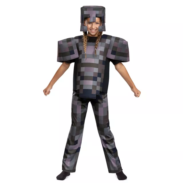Kids Netherite Armor Costume Deluxe - Minecraft