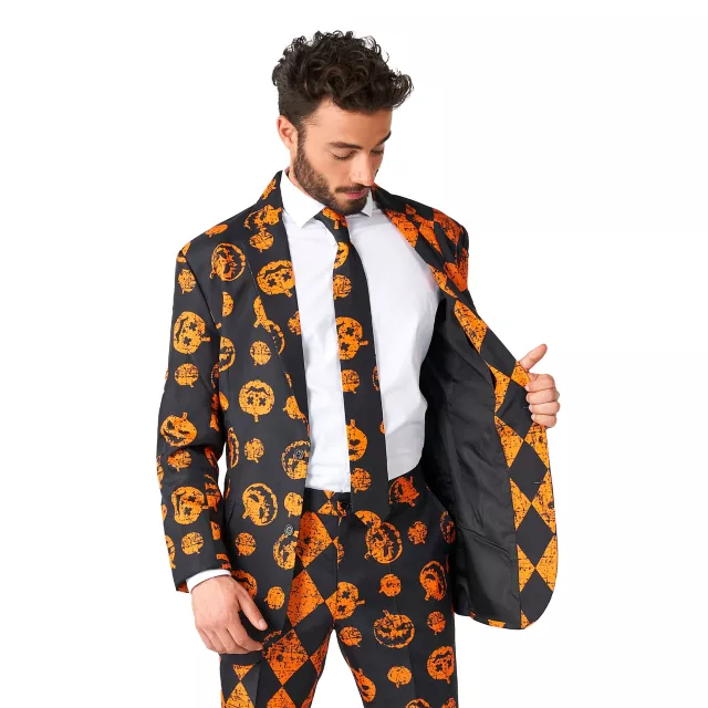 Adult Distressed Pumpkin Party Suit