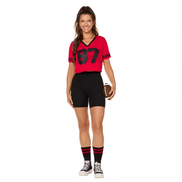 Cropped Red 87 Sports Jersey